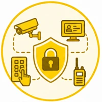 Combine Security with Technology icon