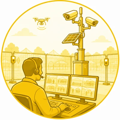 CCTV and Real-Time Monitoring Icon