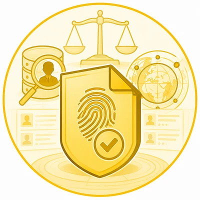 Criminal Records and Watchlists Icon
